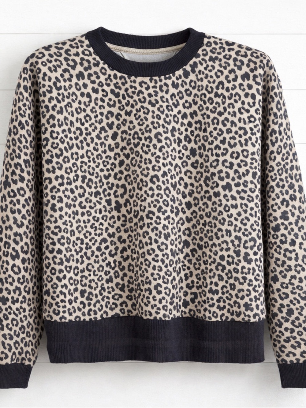 Varley Leopard Print Sweatshirt - Size XS